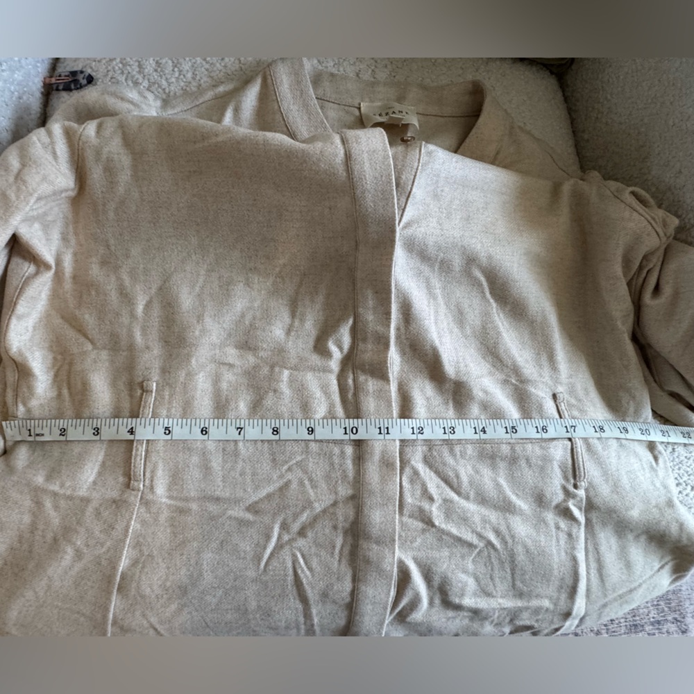 Szane Neutral Wool Blend Button-Front Dress - image 6